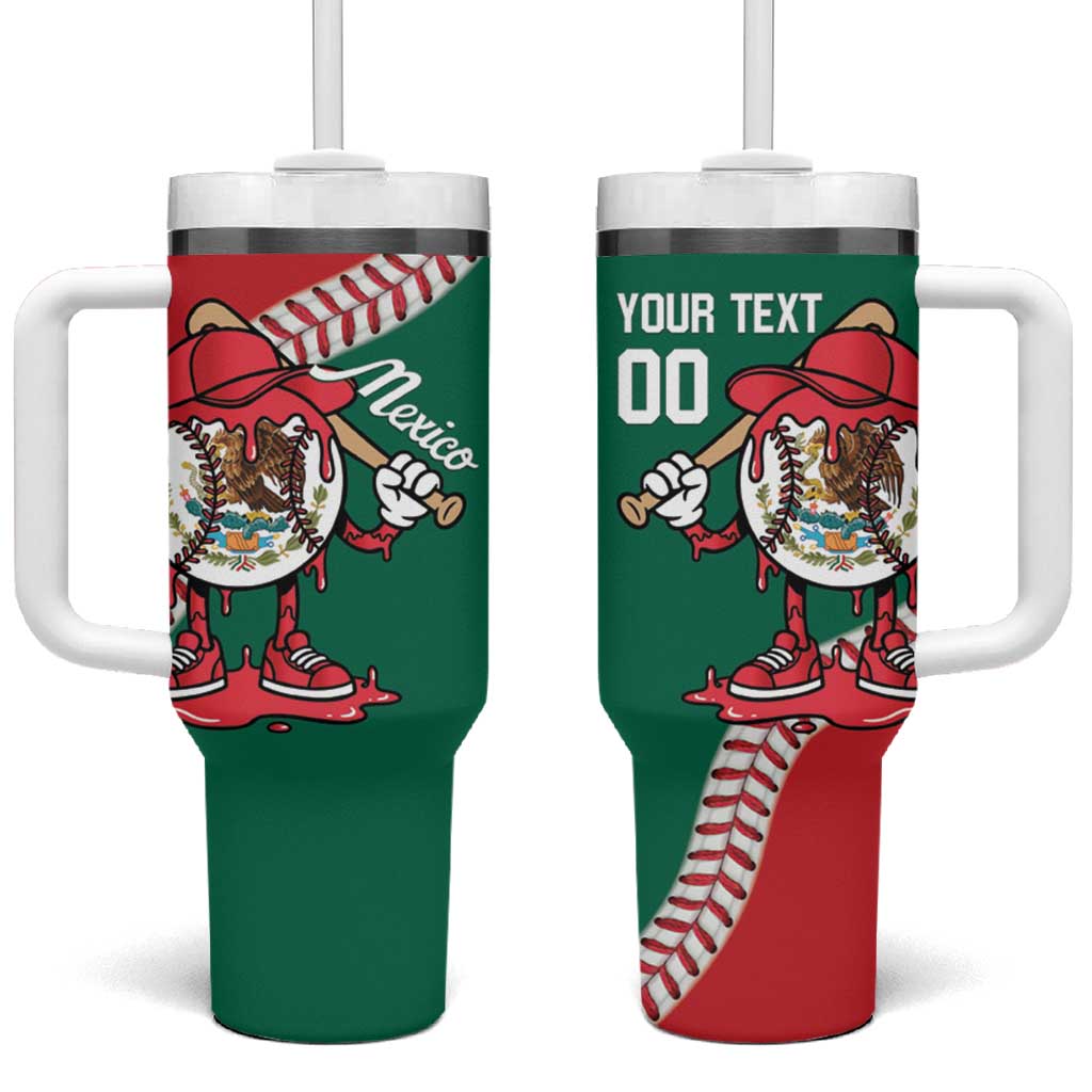 Mexico 2026 Baseball Custom Tumbler With Handle Go Champions Drip Style