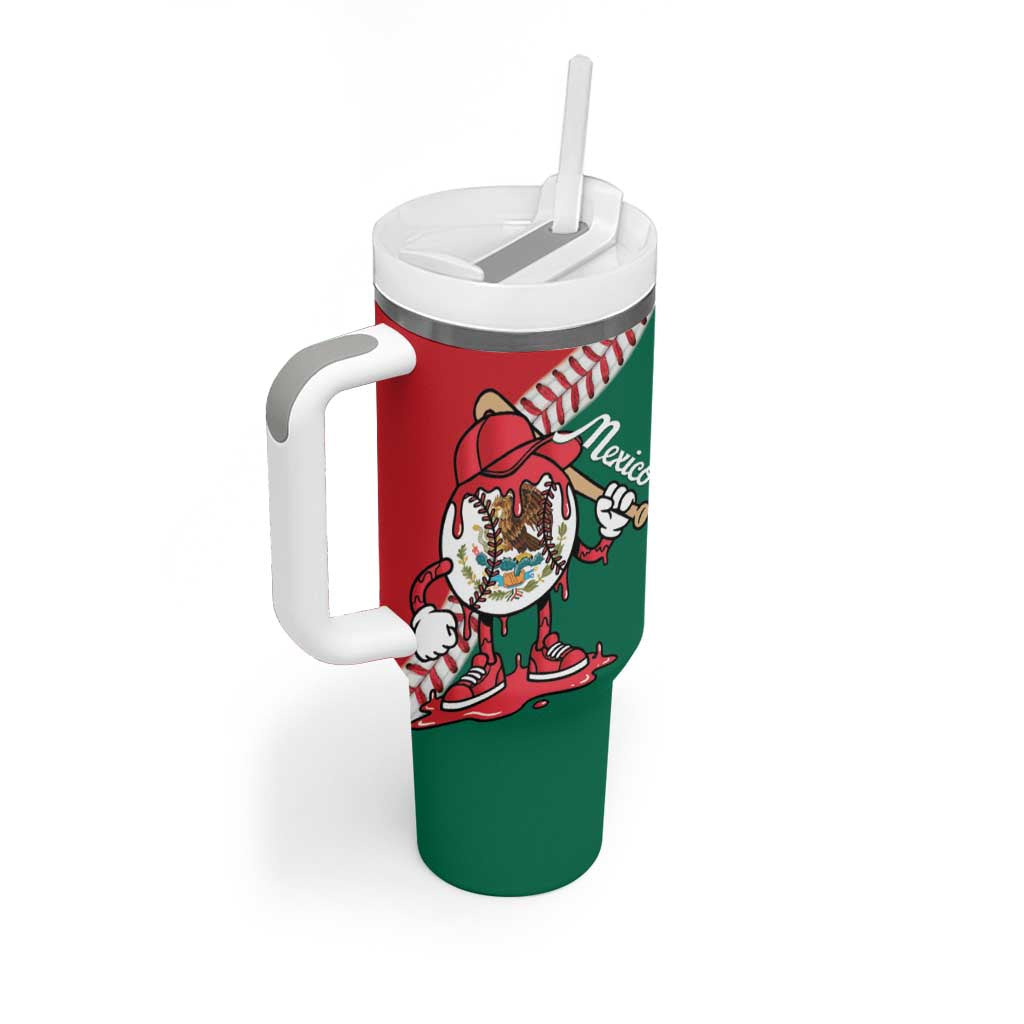 Mexico 2026 Baseball Custom Tumbler With Handle Go Champions Drip Style
