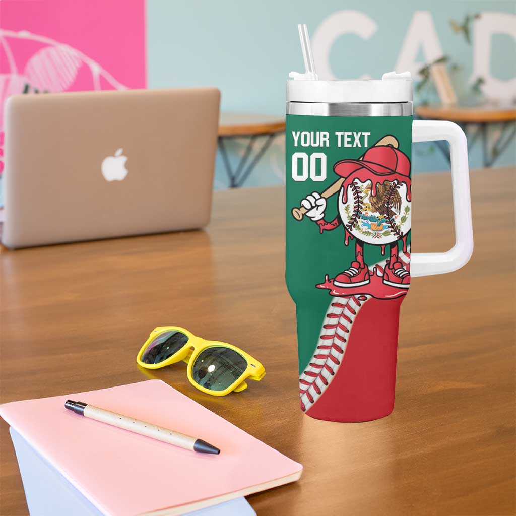 Mexico 2026 Baseball Custom Tumbler With Handle Go Champions Drip Style
