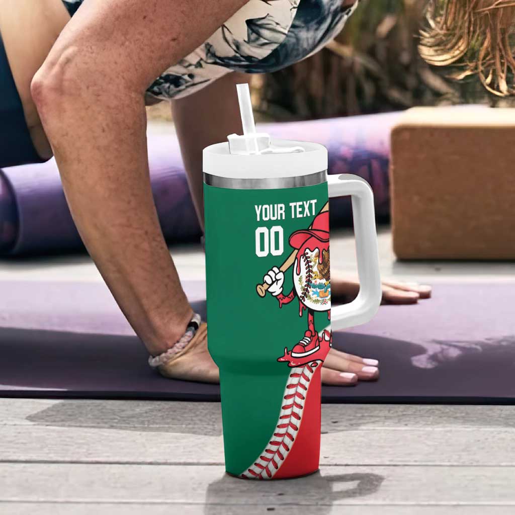Mexico 2026 Baseball Custom Tumbler With Handle Go Champions Drip Style