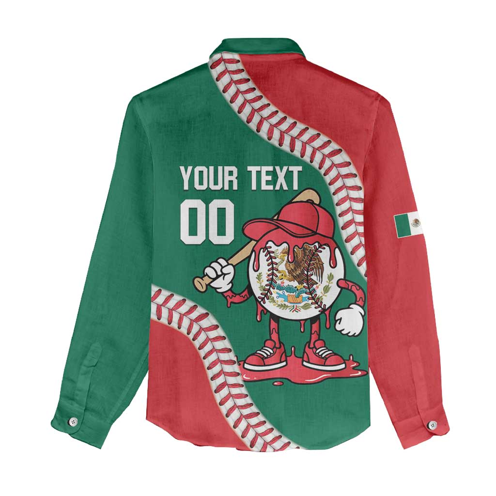 Mexico 2026 Baseball Custom Women Casual Shirt Go Champions Drip Style