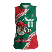 Mexico 2026 Baseball Custom Women Sleeveless Polo Shirt Go Champions Drip Style