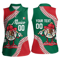 Mexico 2026 Baseball Custom Women Sleeveless Polo Shirt Go Champions Drip Style