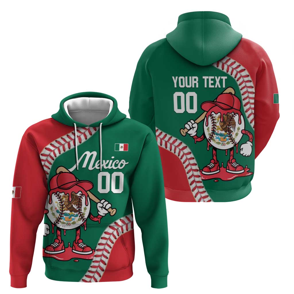 Mexico 2026 Baseball Custom Zip Hoodie Go Champions Drip Style