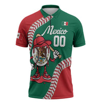 Mexico 2026 Baseball Custom Zipper Polo Shirt Go Champions Drip Style