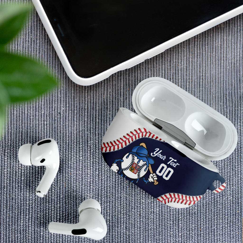 Czech Republic 2026 Baseball Custom AirPods Case Go Cesko Drip Style
