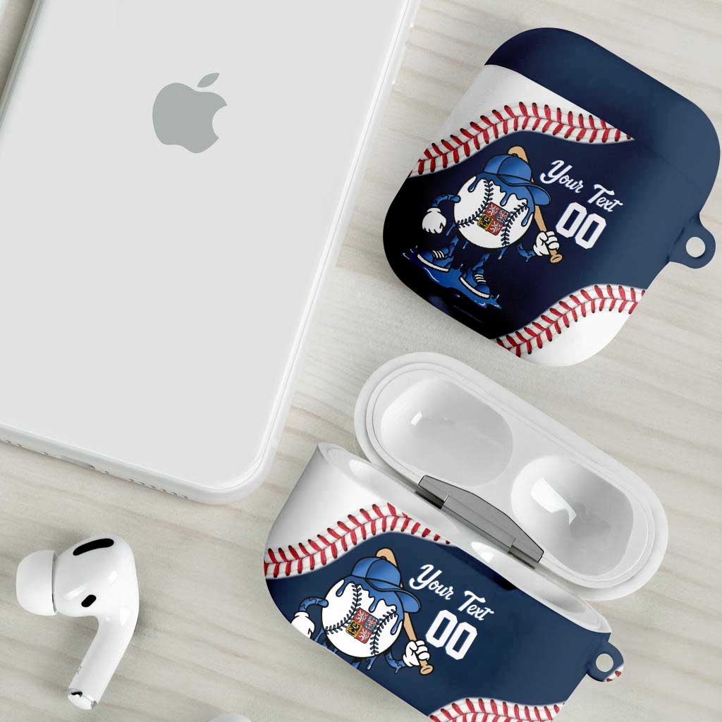 Czech Republic 2026 Baseball Custom AirPods Case Go Cesko Drip Style