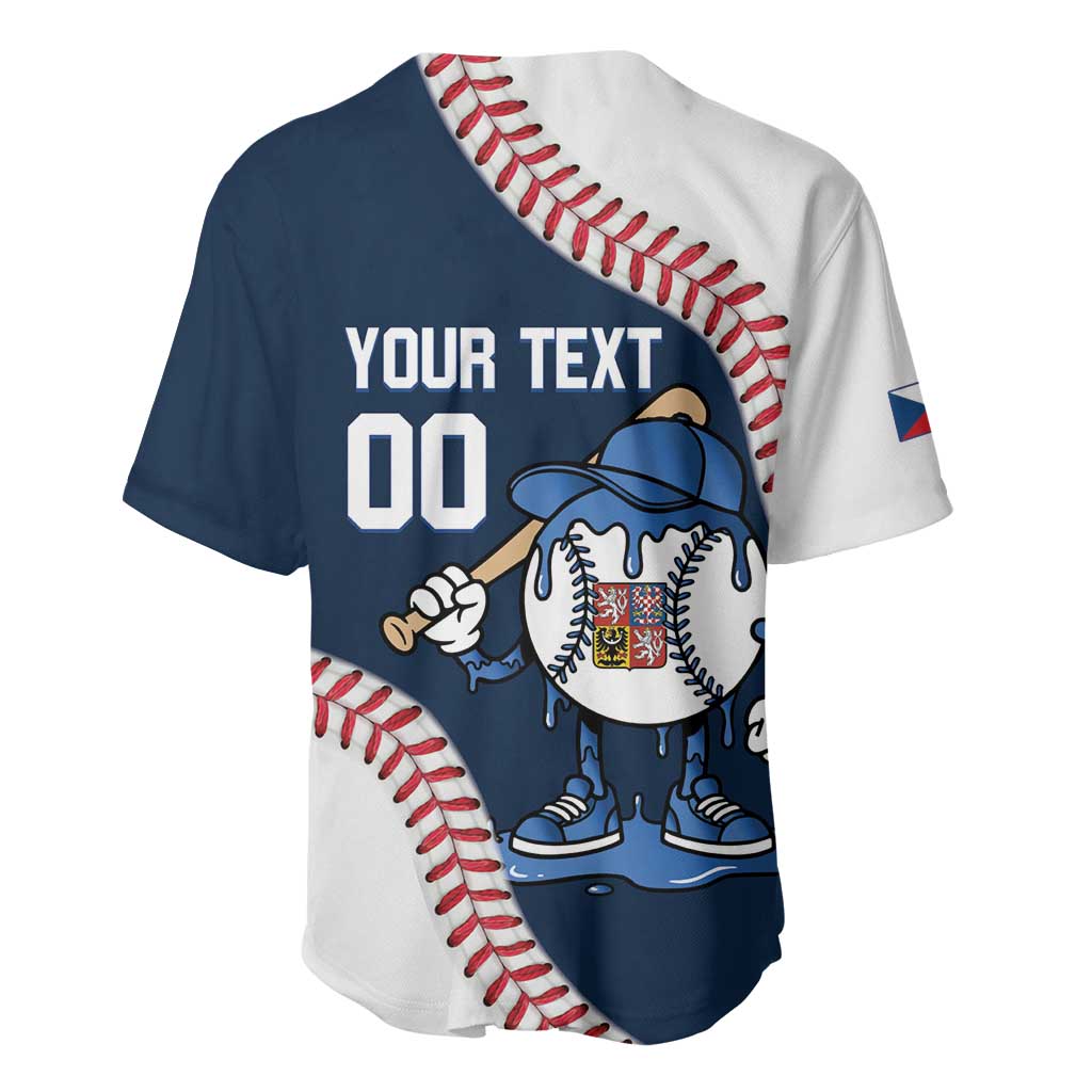 Czech Republic 2026 Baseball Custom Baseball Jersey Go Cesko Drip Style