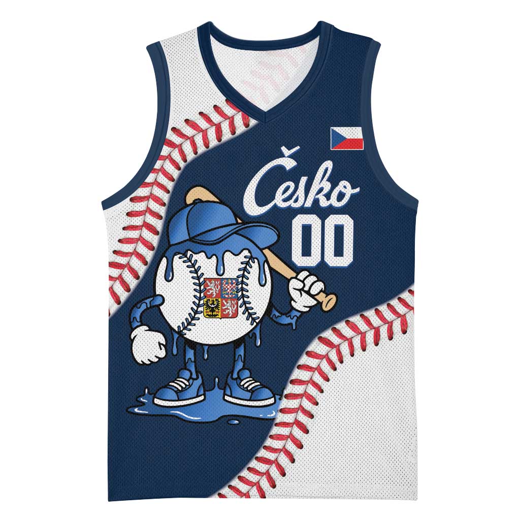 Czech Republic 2026 Baseball Custom Basketball Jersey Go Cesko Drip Style