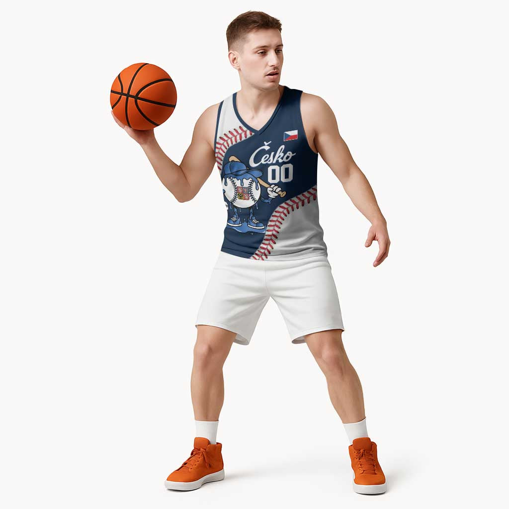 Czech Republic 2026 Baseball Custom Basketball Jersey Go Cesko Drip Style
