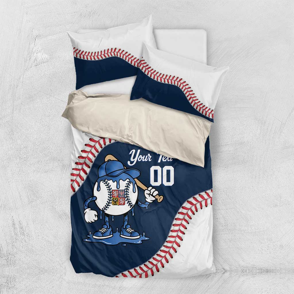 Czech Republic 2026 Baseball Custom Bedding Set Go Cesko Drip Style