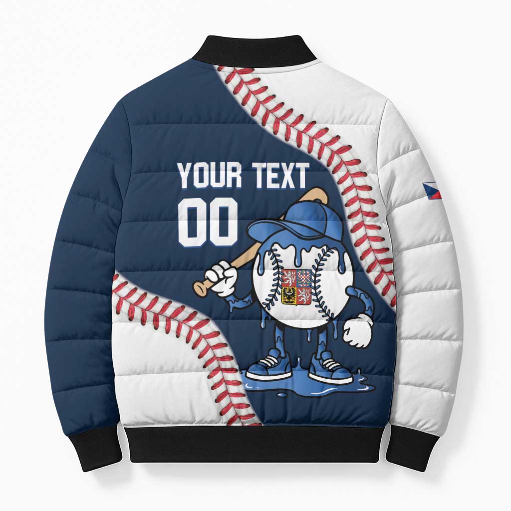 Czech Republic 2026 Baseball Custom Bomber Puffer Jacket Go Cesko Drip Style