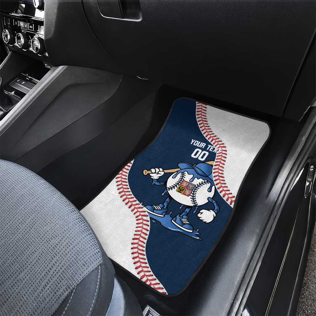 Czech Republic 2026 Baseball Custom Car Mats Go Cesko Drip Style