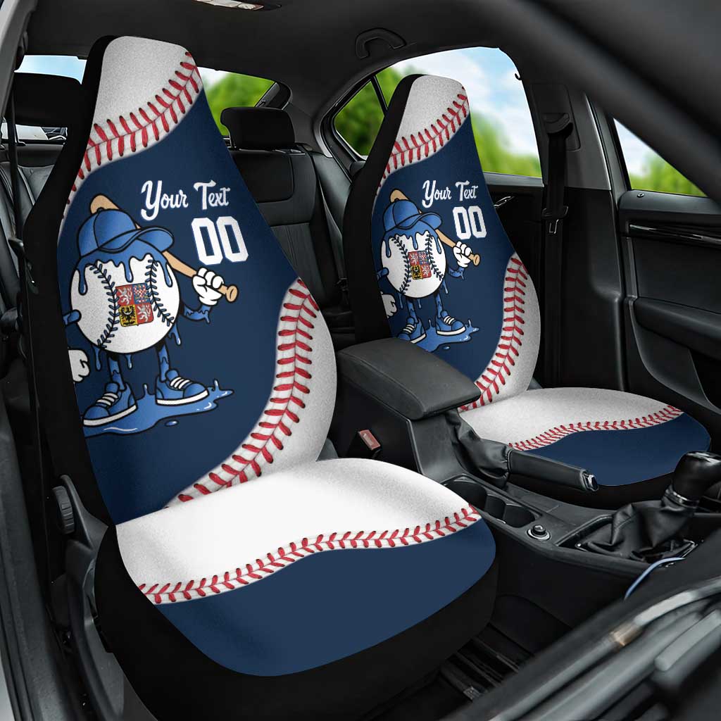 Czech Republic 2026 Baseball Custom Car Seat Cover Go Cesko Drip Style