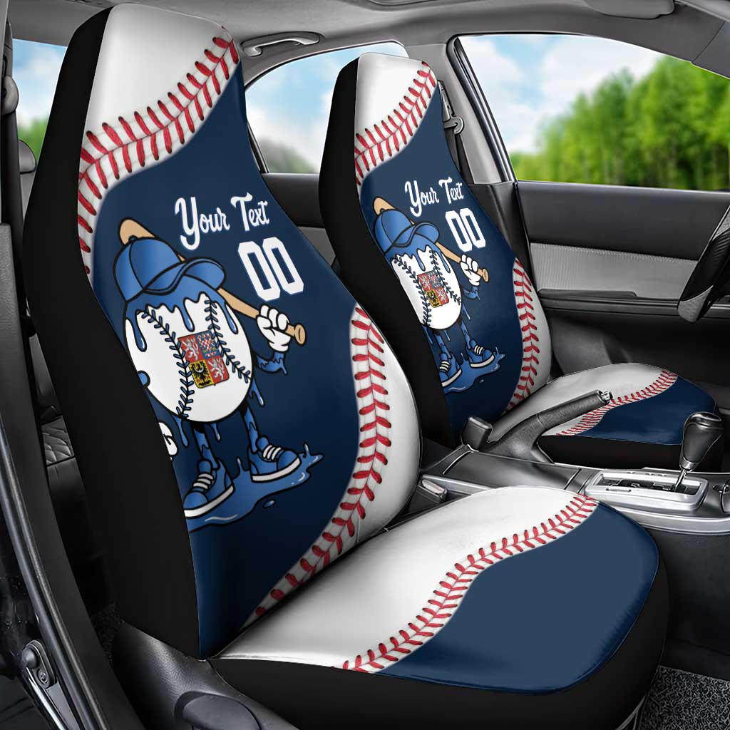 Czech Republic 2026 Baseball Custom Car Seat Cover Go Cesko Drip Style