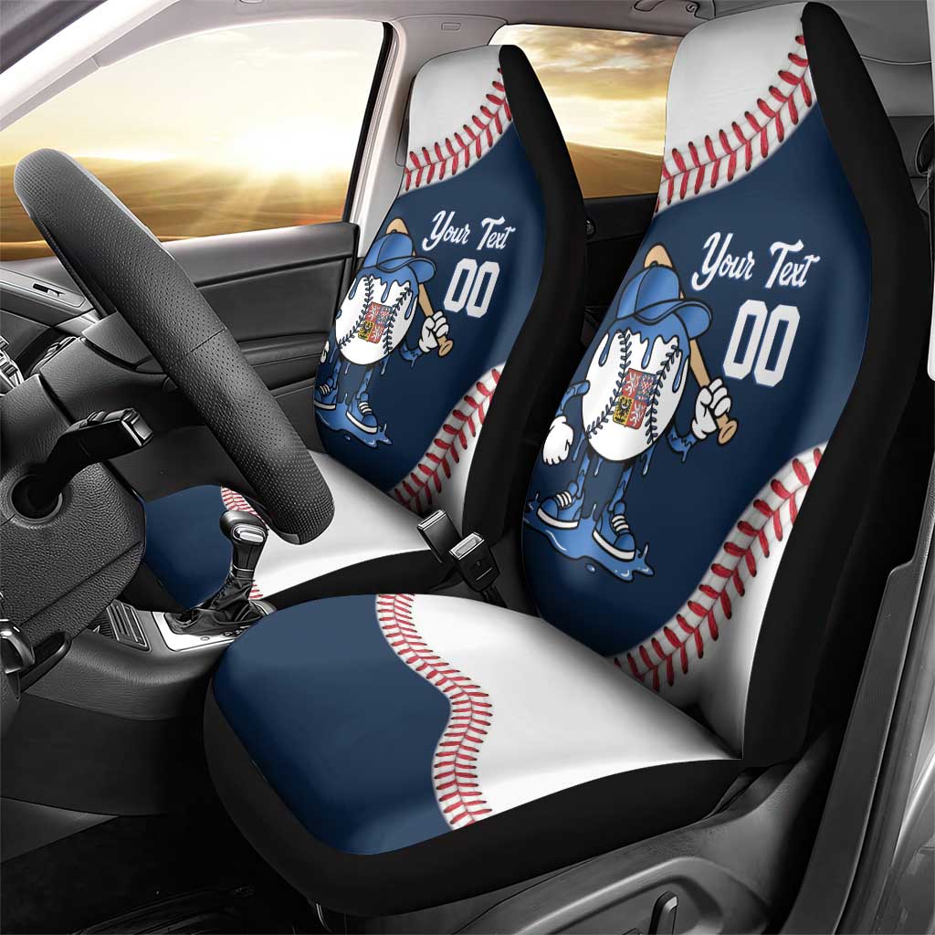 Czech Republic 2026 Baseball Custom Car Seat Cover Go Cesko Drip Style
