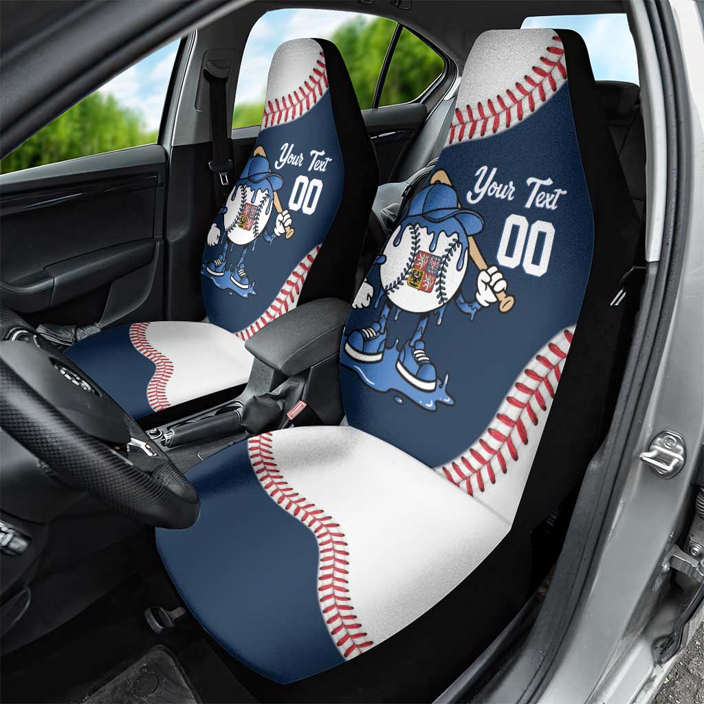 Czech Republic 2026 Baseball Custom Car Seat Cover Go Cesko Drip Style