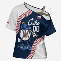 Czech Republic 2026 Baseball Custom Cross Shoulder Shirt Go Cesko Drip Style