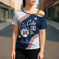 Czech Republic 2026 Baseball Custom Cross Shoulder Shirt Go Cesko Drip Style