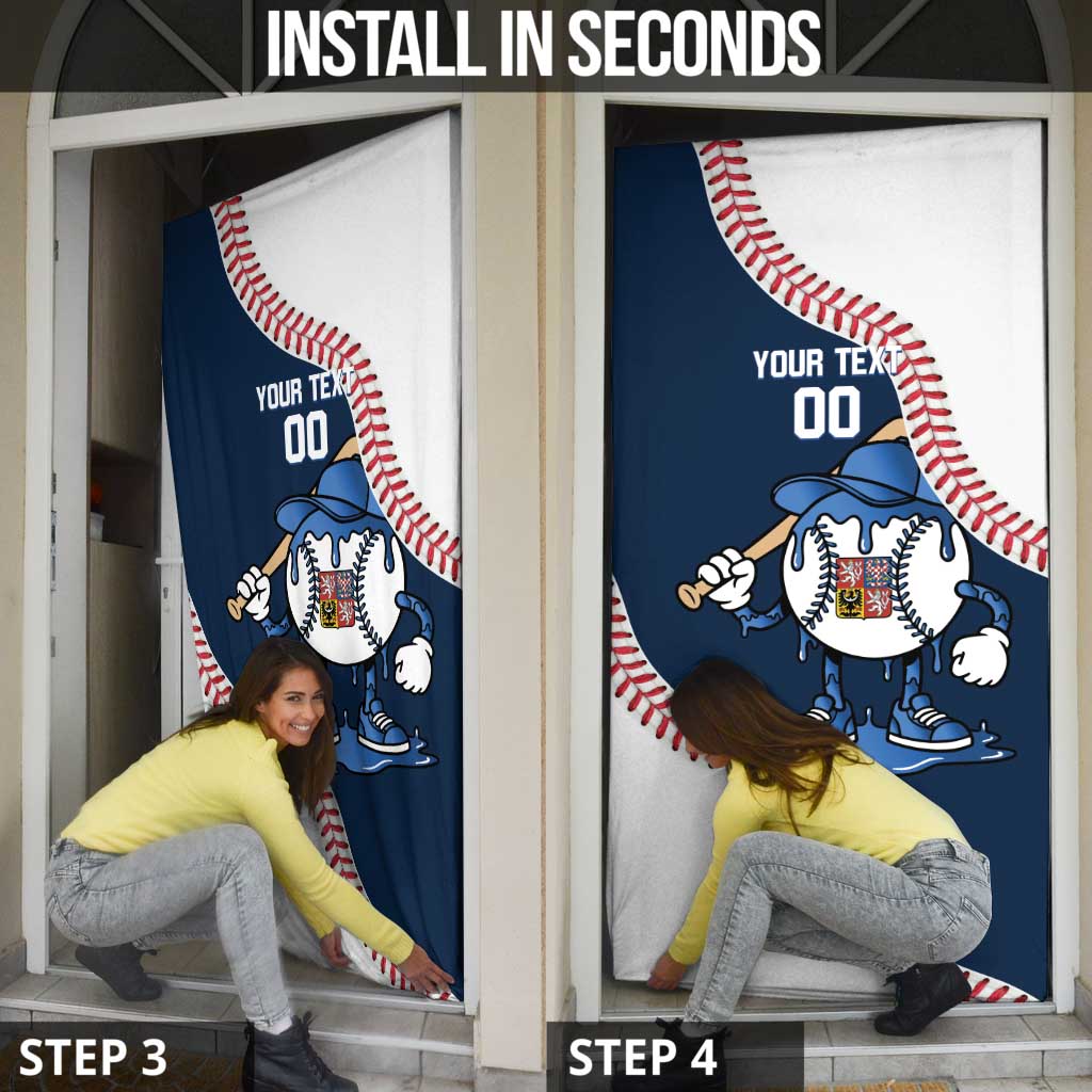 Czech Republic 2026 Baseball Custom Door Cover Go Cesko Drip Style