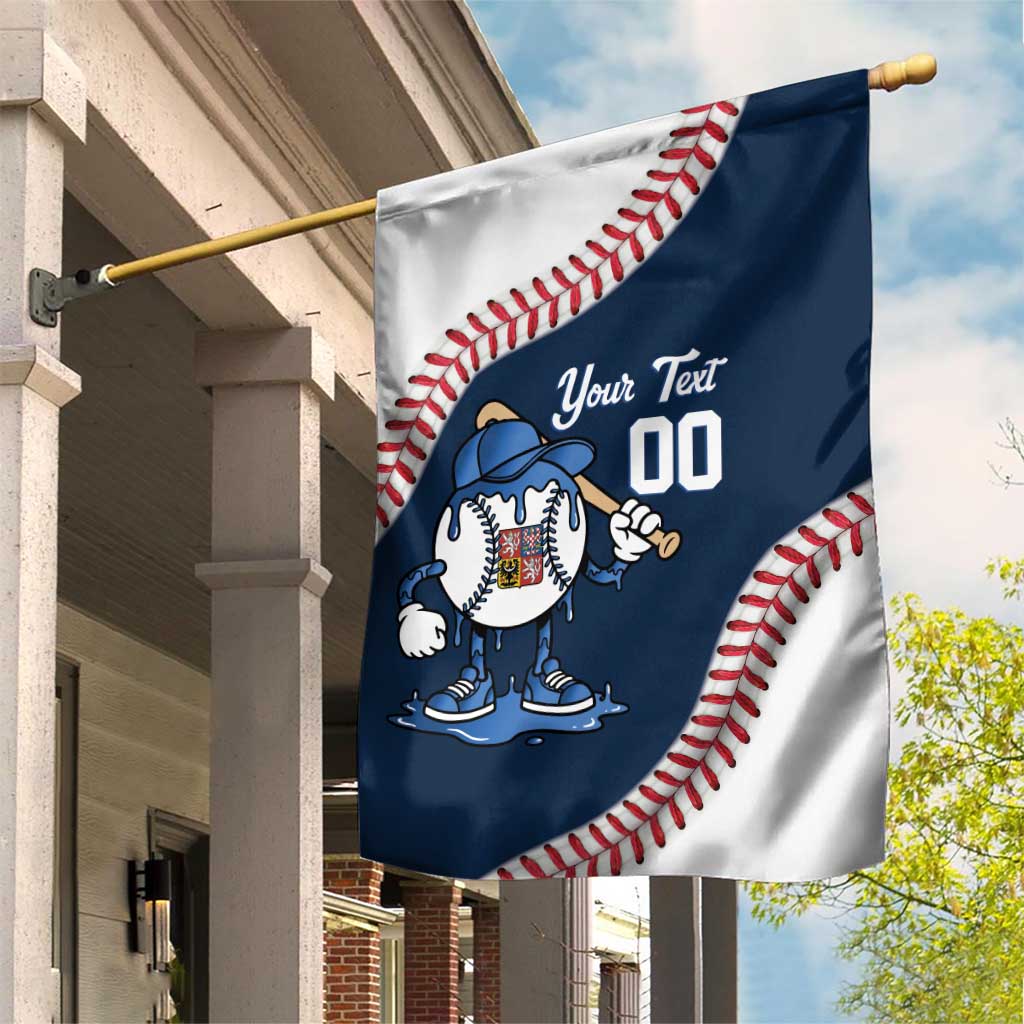 Czech Republic 2026 Baseball Custom Garden Flag Go Cesko Drip Style