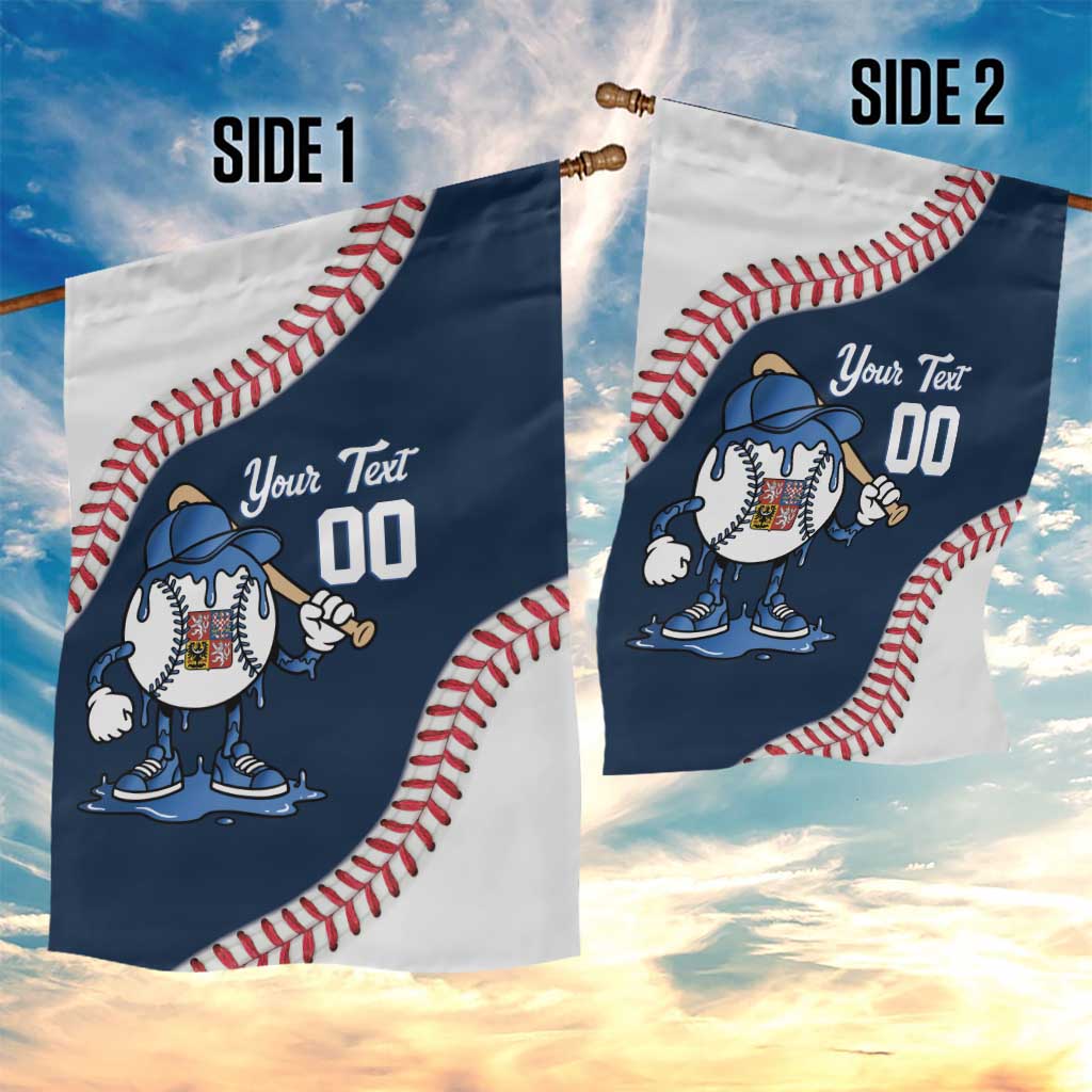Czech Republic 2026 Baseball Custom Garden Flag Go Cesko Drip Style