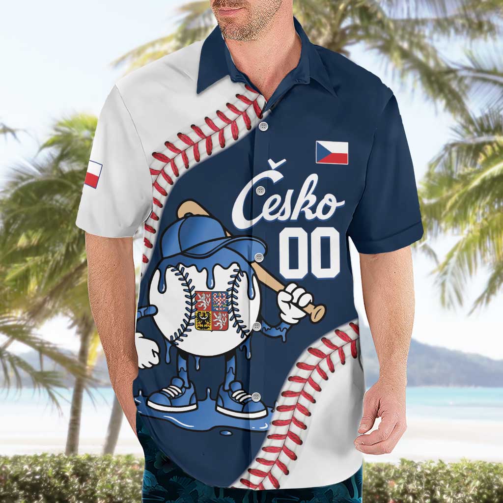 Czech Republic 2026 Baseball Custom Hawaiian Shirt Go Cesko Drip Style