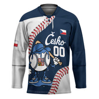 Czech Republic 2026 Baseball Custom Hockey Jersey Go Cesko Drip Style
