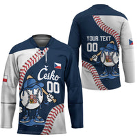 Czech Republic 2026 Baseball Custom Hockey Jersey Go Cesko Drip Style