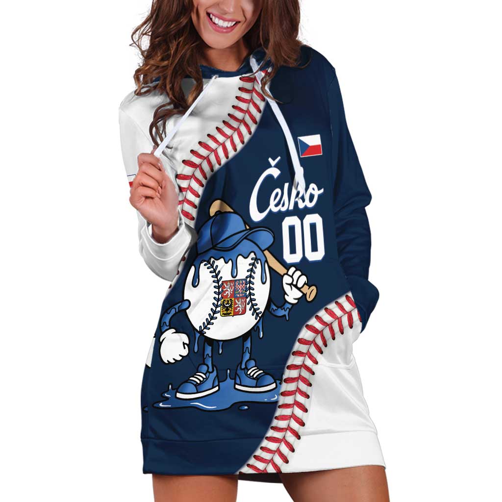 Czech Republic 2026 Baseball Custom Hoodie Dress Go Cesko Drip Style