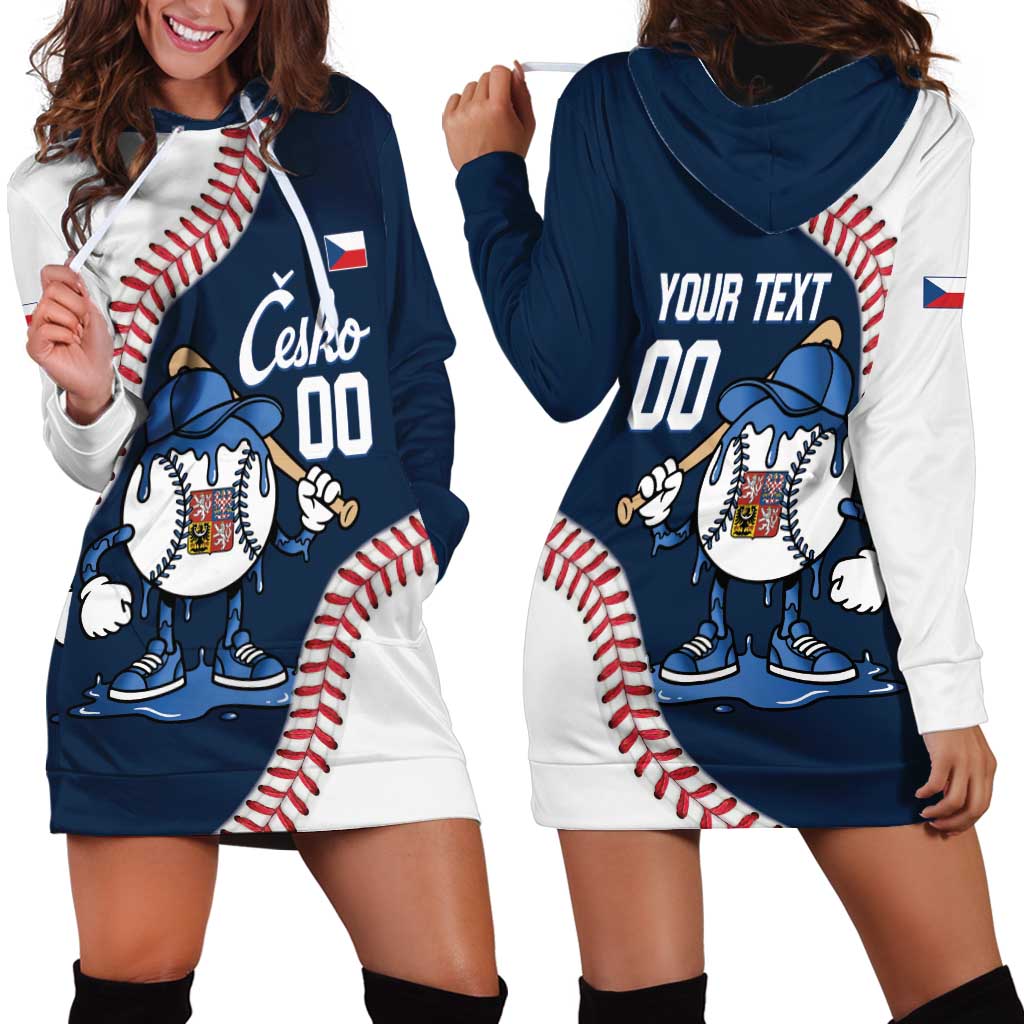 Czech Republic 2026 Baseball Custom Hoodie Dress Go Cesko Drip Style