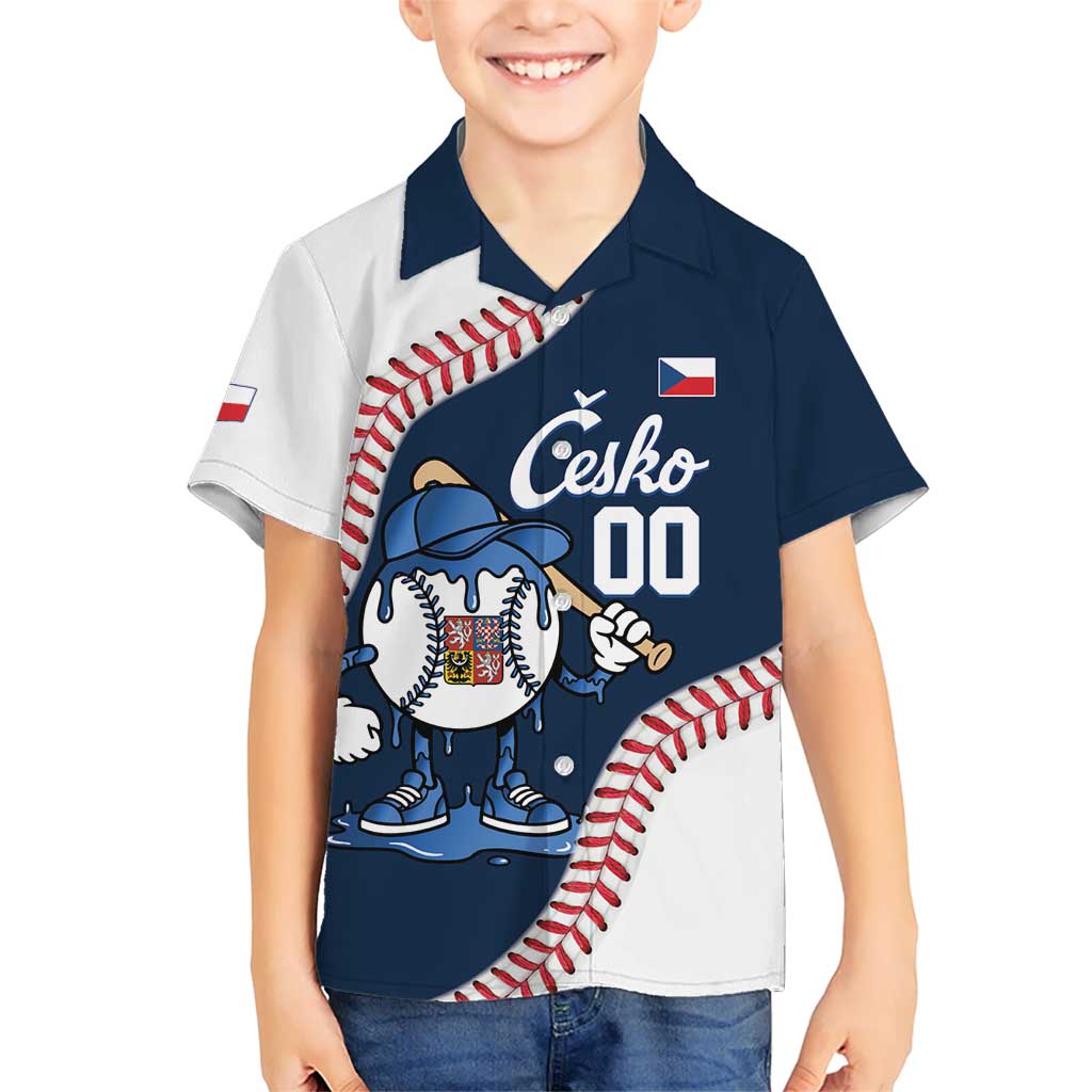 Czech Republic 2026 Baseball Custom Kid Hawaiian Shirt Go Cesko Drip Style