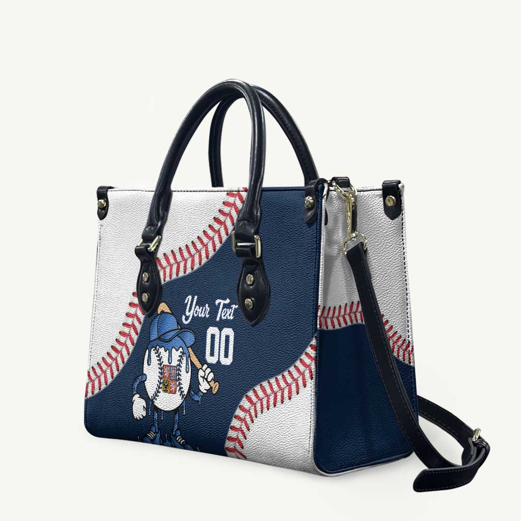 Czech Republic 2026 Baseball Custom Leather Bag Go Cesko Drip Style