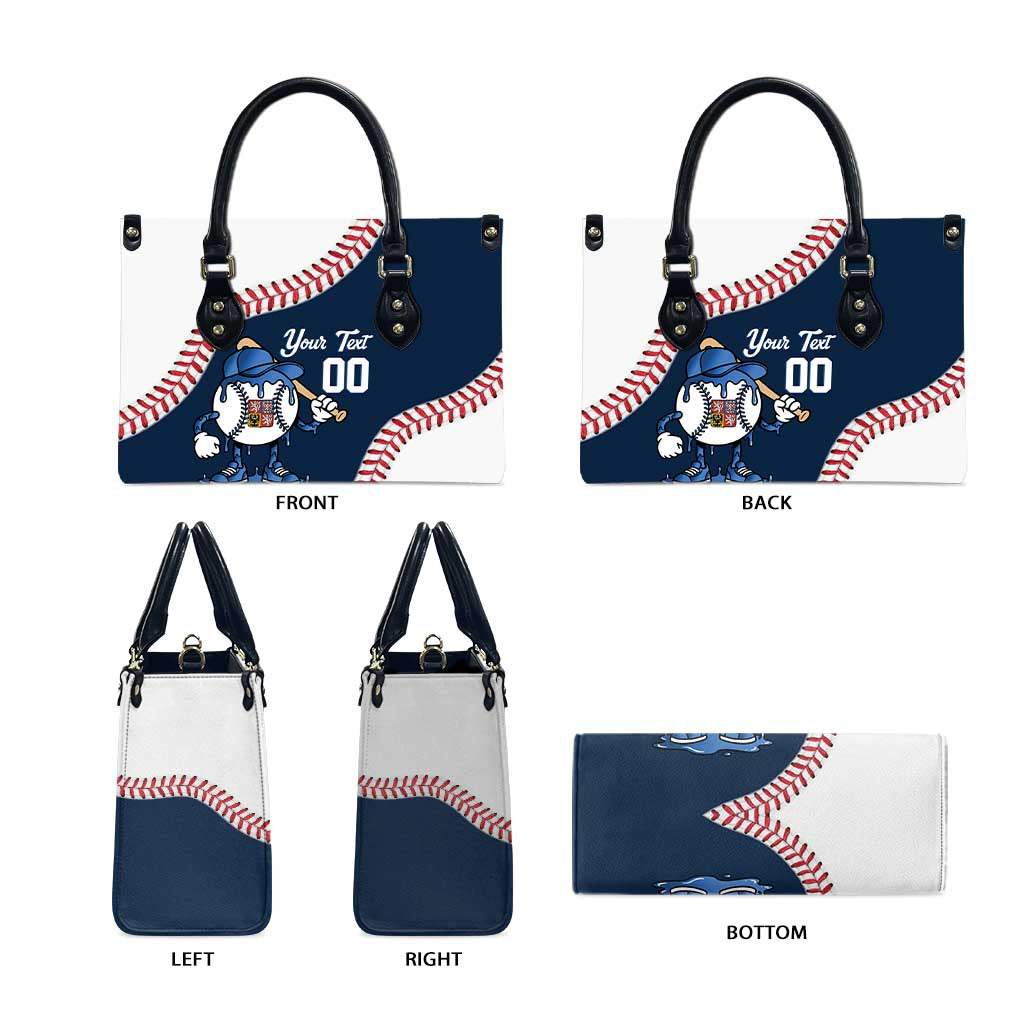 Czech Republic 2026 Baseball Custom Leather Bag Go Cesko Drip Style