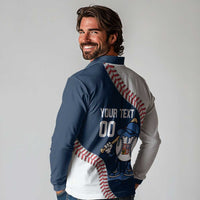 Czech Republic 2026 Baseball Custom Long Sleeve Polo Shirt Go Cesko Drip Style