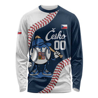 Czech Republic 2026 Baseball Custom Long Sleeve Shirt Go Cesko Drip Style