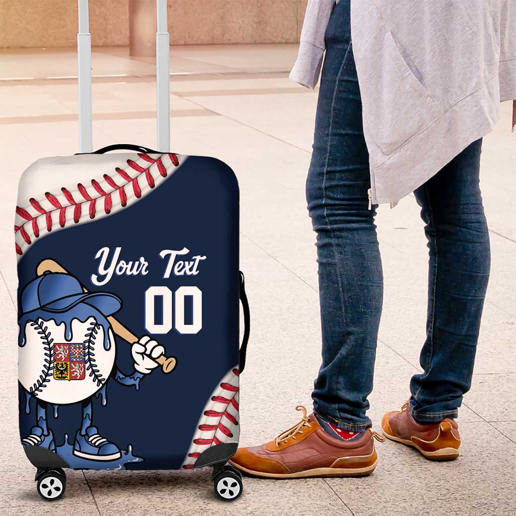 Czech Republic 2026 Baseball Custom Luggage Cover Go Cesko Drip Style