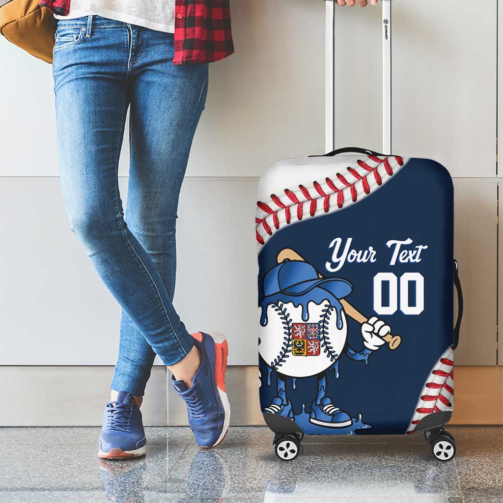 Czech Republic 2026 Baseball Custom Luggage Cover Go Cesko Drip Style