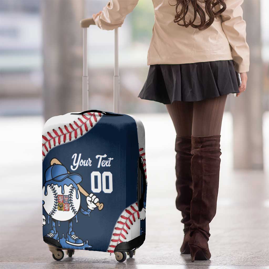 Czech Republic 2026 Baseball Custom Luggage Cover Go Cesko Drip Style