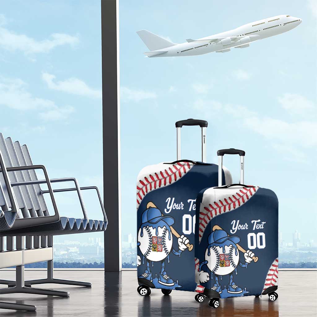Czech Republic 2026 Baseball Custom Luggage Cover Go Cesko Drip Style
