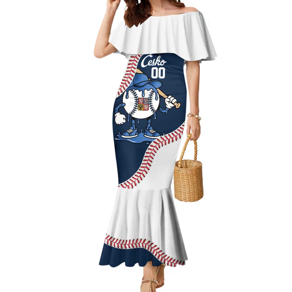 Czech Republic 2026 Baseball Custom Mermaid Dress Go Cesko Drip Style