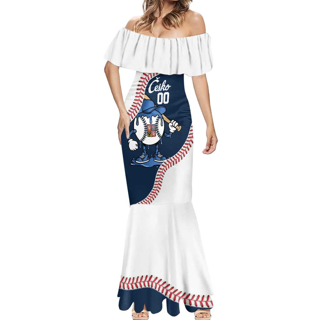 Czech Republic 2026 Baseball Custom Mermaid Dress Go Cesko Drip Style