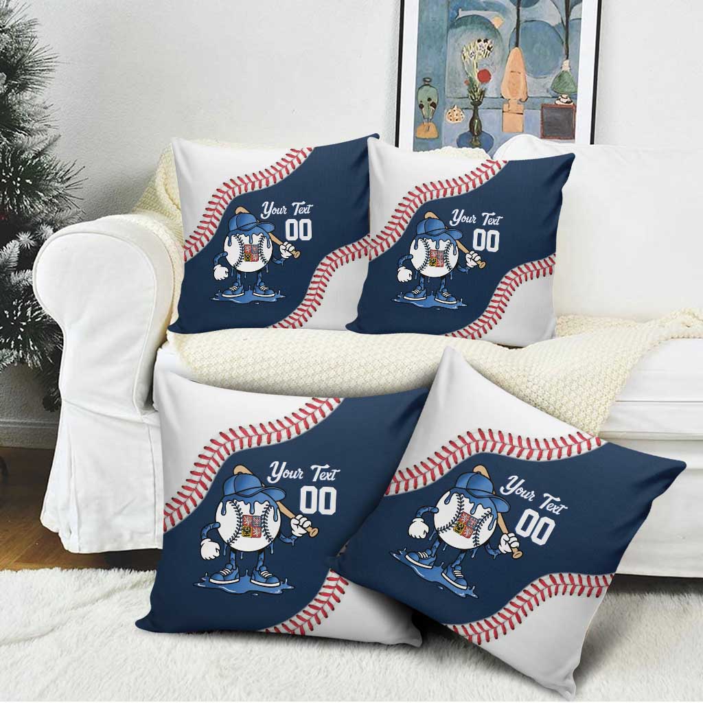 Czech Republic 2026 Baseball Custom Pillow Cover Go Cesko Drip Style