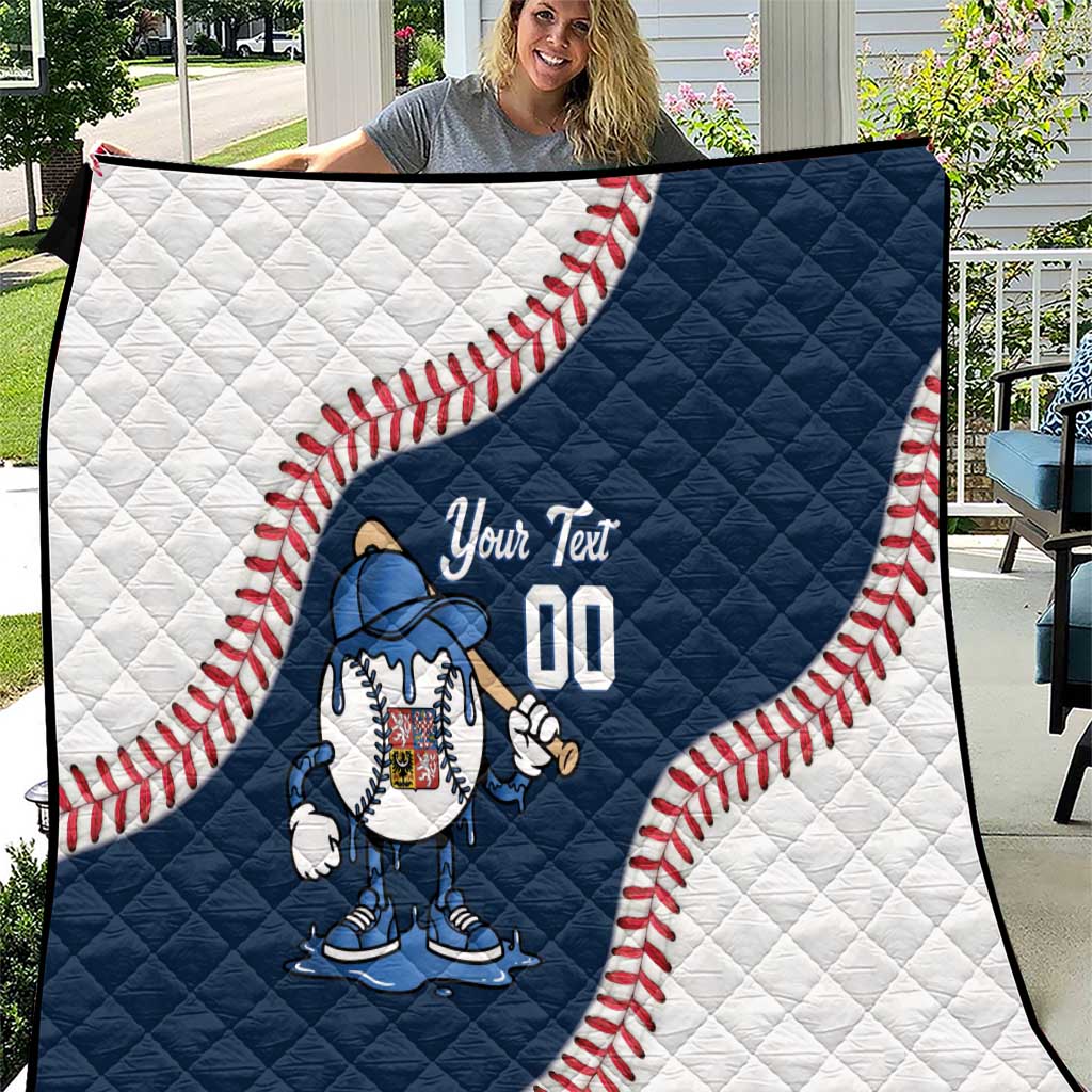 Czech Republic 2026 Baseball Custom Quilt Go Cesko Drip Style