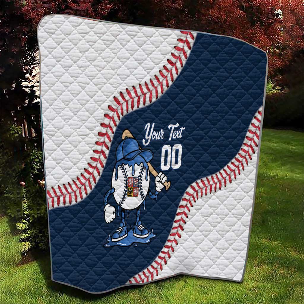 Czech Republic 2026 Baseball Custom Quilt Go Cesko Drip Style