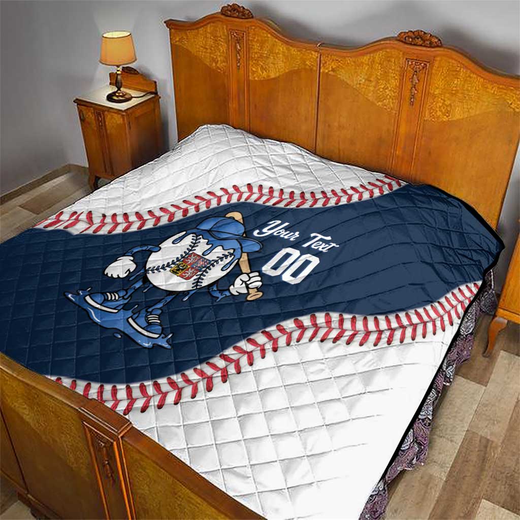Czech Republic 2026 Baseball Custom Quilt Go Cesko Drip Style