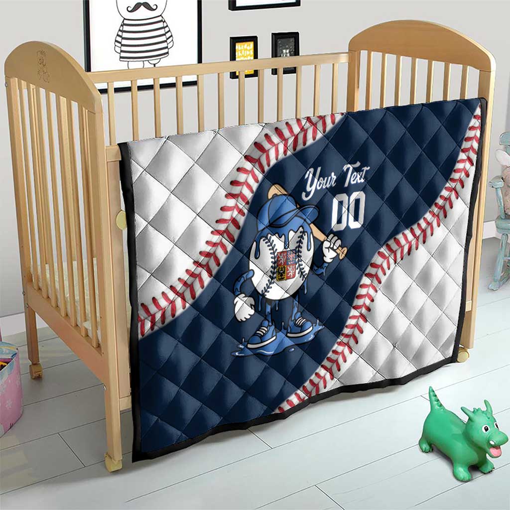 Czech Republic 2026 Baseball Custom Quilt Go Cesko Drip Style