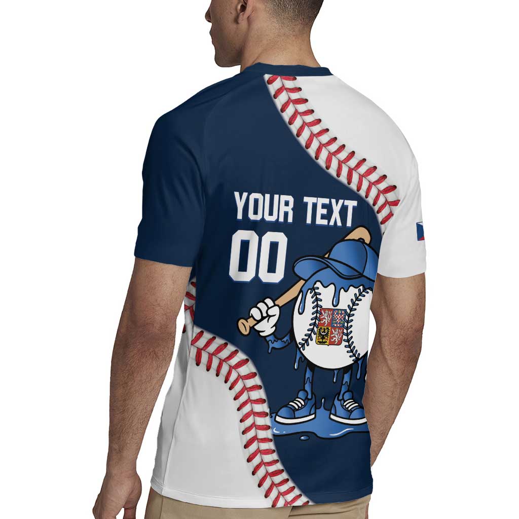 Czech Republic 2026 Baseball Custom Rugby Jersey Go Cesko Drip Style