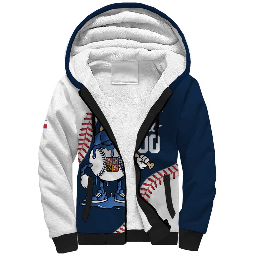 Czech Republic 2026 Baseball Custom Sherpa Hoodie Go Cesko Drip Style