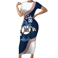 Czech Republic 2026 Baseball Custom Short Sleeve Bodycon Dress Go Cesko Drip Style